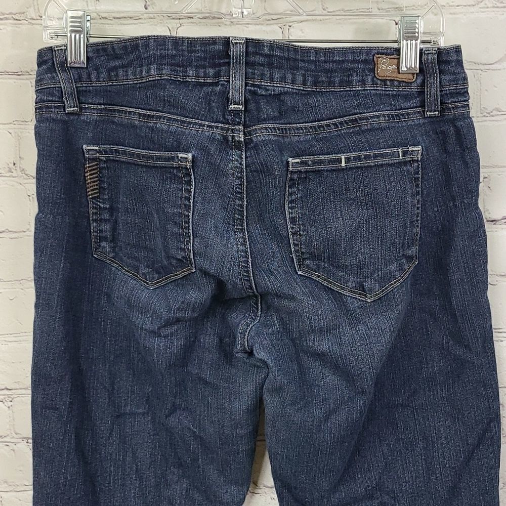 Paige Peg Skinny Jeans Blue Orchid Dark Wash Stretch Premium Denim Size 29 Ankle - Picture 8 of 11